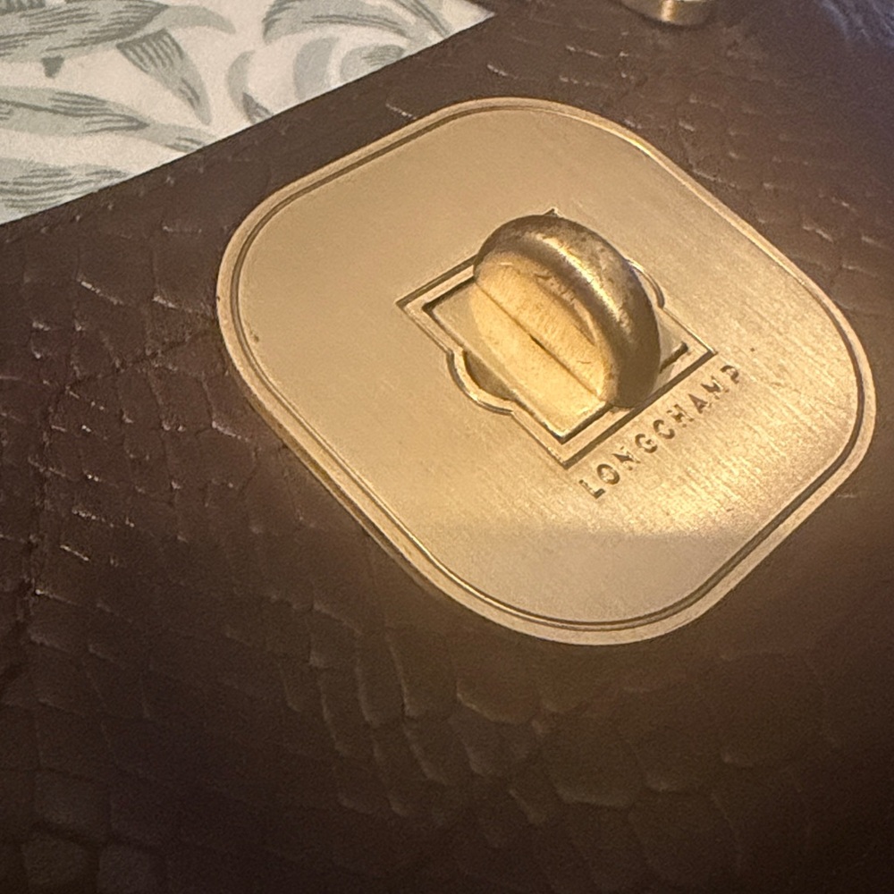 Longchamp Gatsby Python Embossed Shoulder Bag - Picture 10 of 11